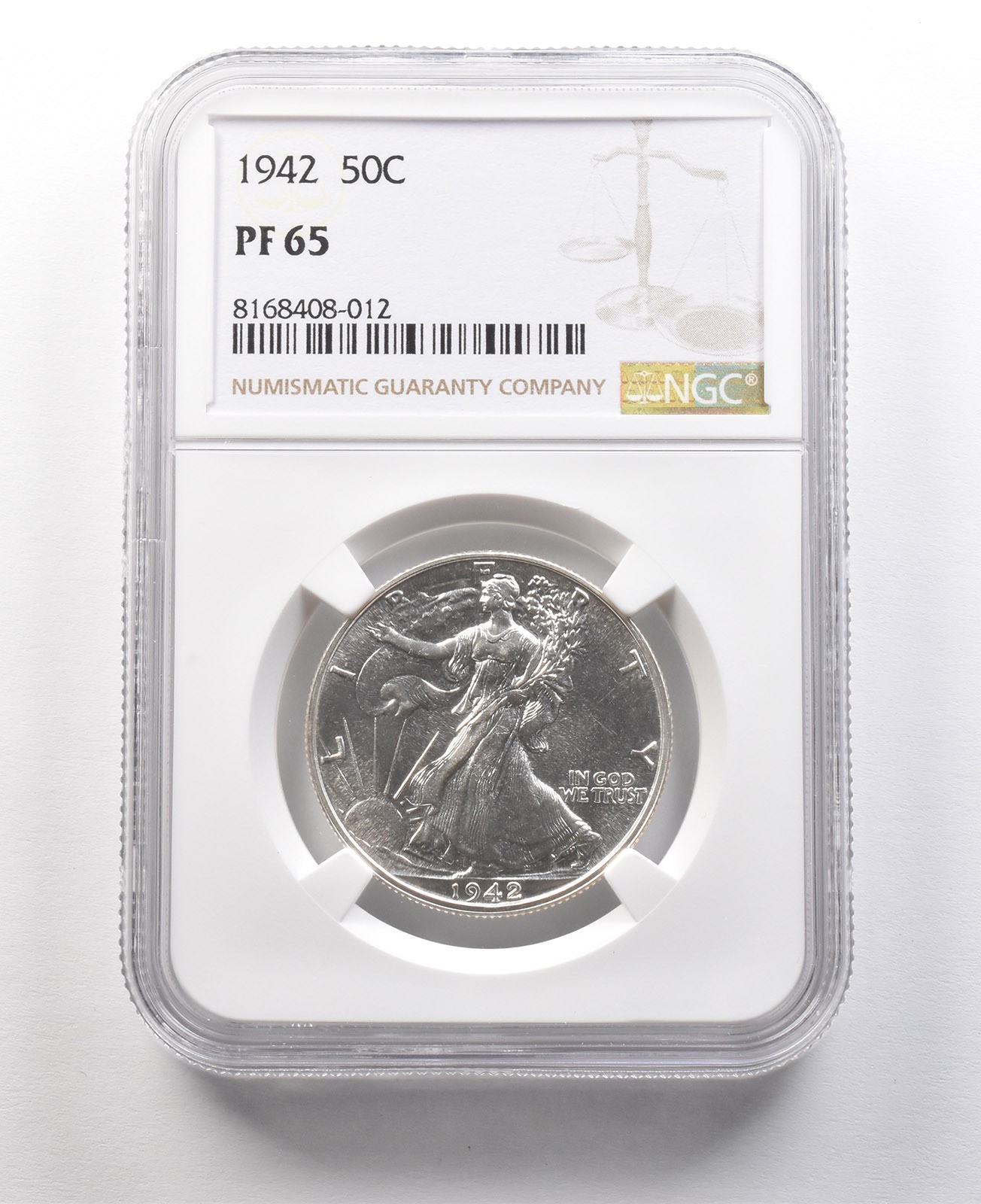 1942 Walking Liberty Half Dollar PF65 NGC *8923