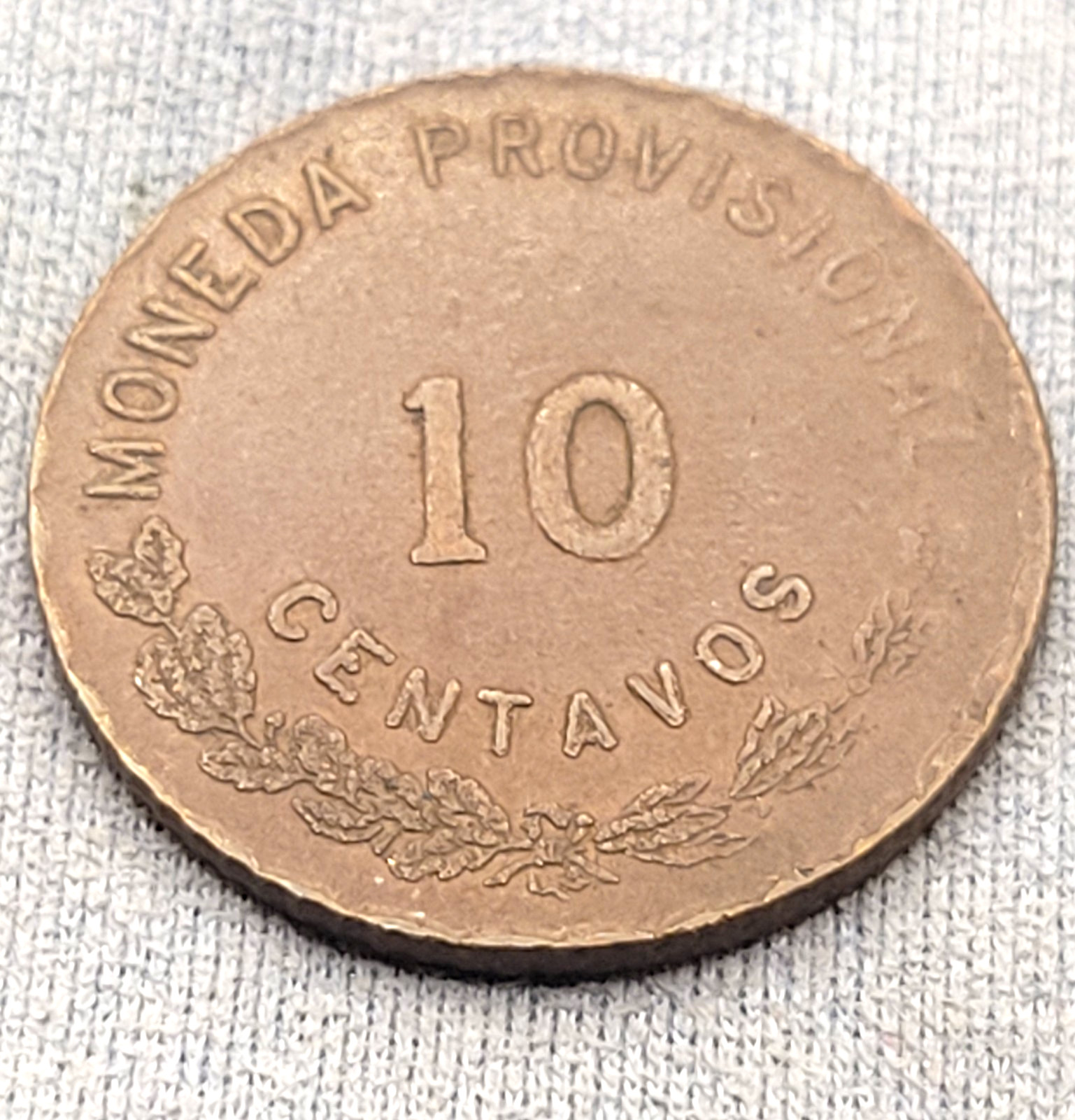 1915 MEXICO – OAXACA TEN CENTAVOS