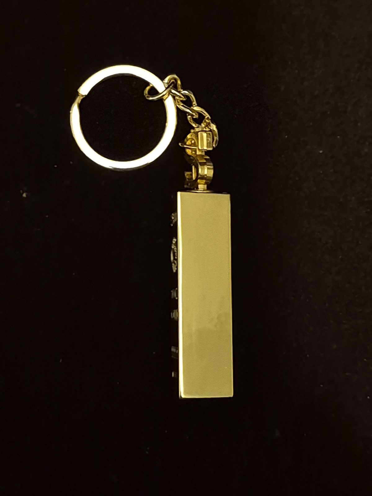 10000 Matches Gold Bar Keychain Kerosene Lighter Waterproof Reusable EDC Tool
