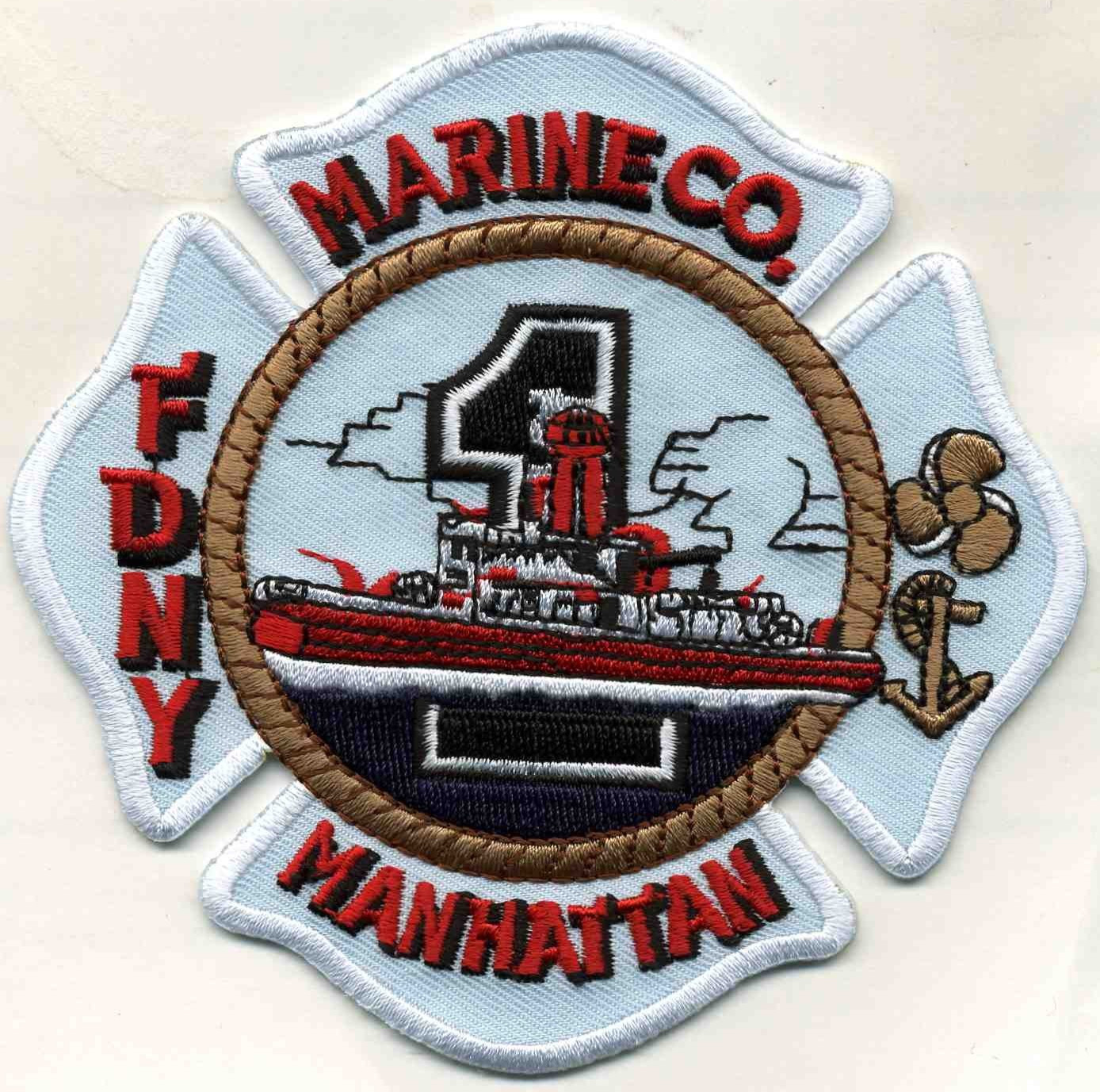 New York City - FDNY Marine - 1 "Manhattan light, NY (4.5" x 4.5") fire patch