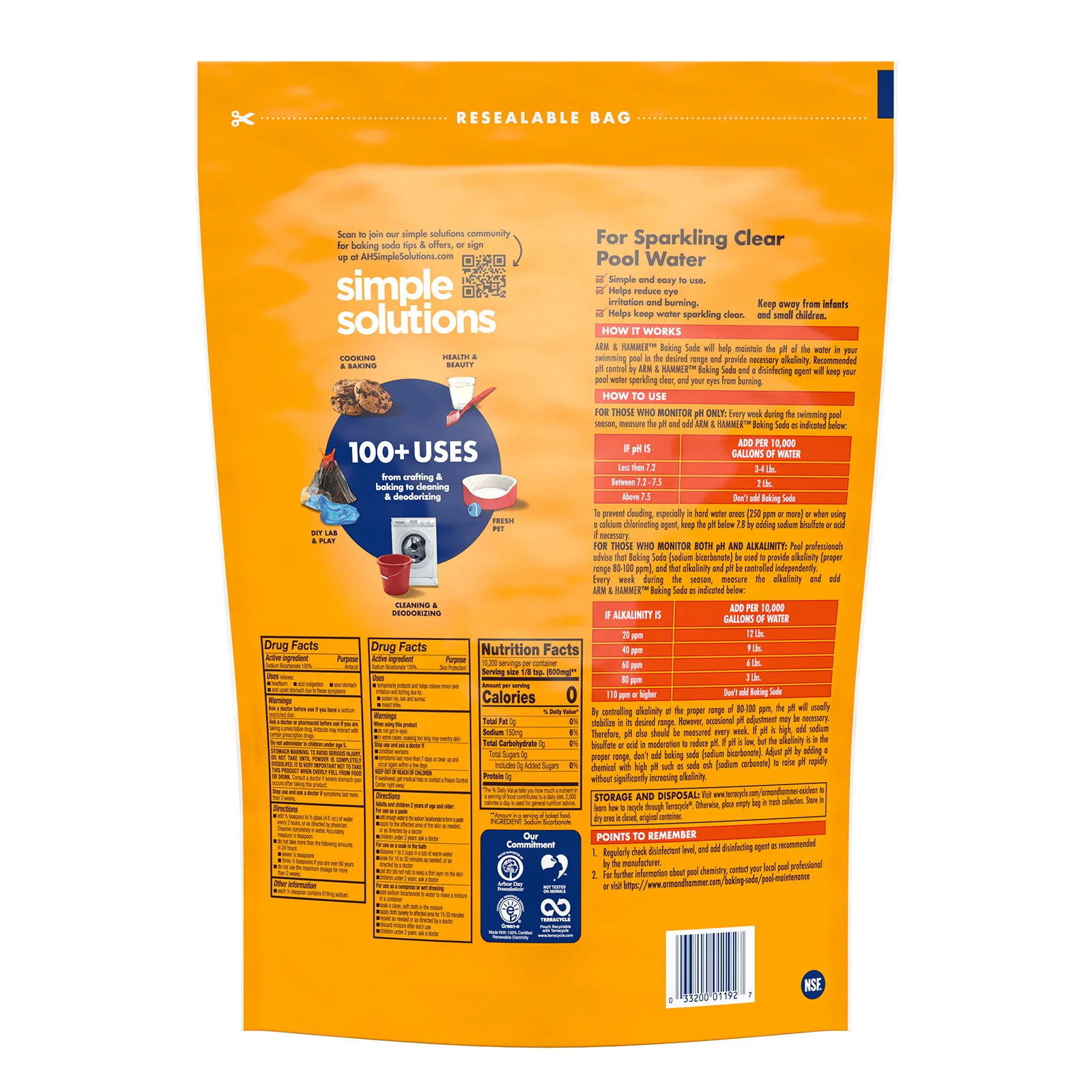 Arm & Hammer, Pure Baking Soda, 13.5 lbs