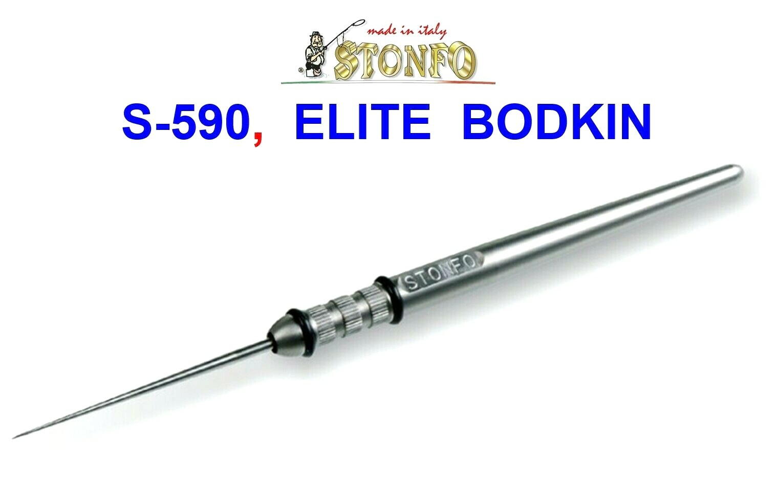 STONFO 590 ELITE NEEDLE TOOL STAINLESS STEEL FLY TYING BODKIN DUBBING NEEDLE