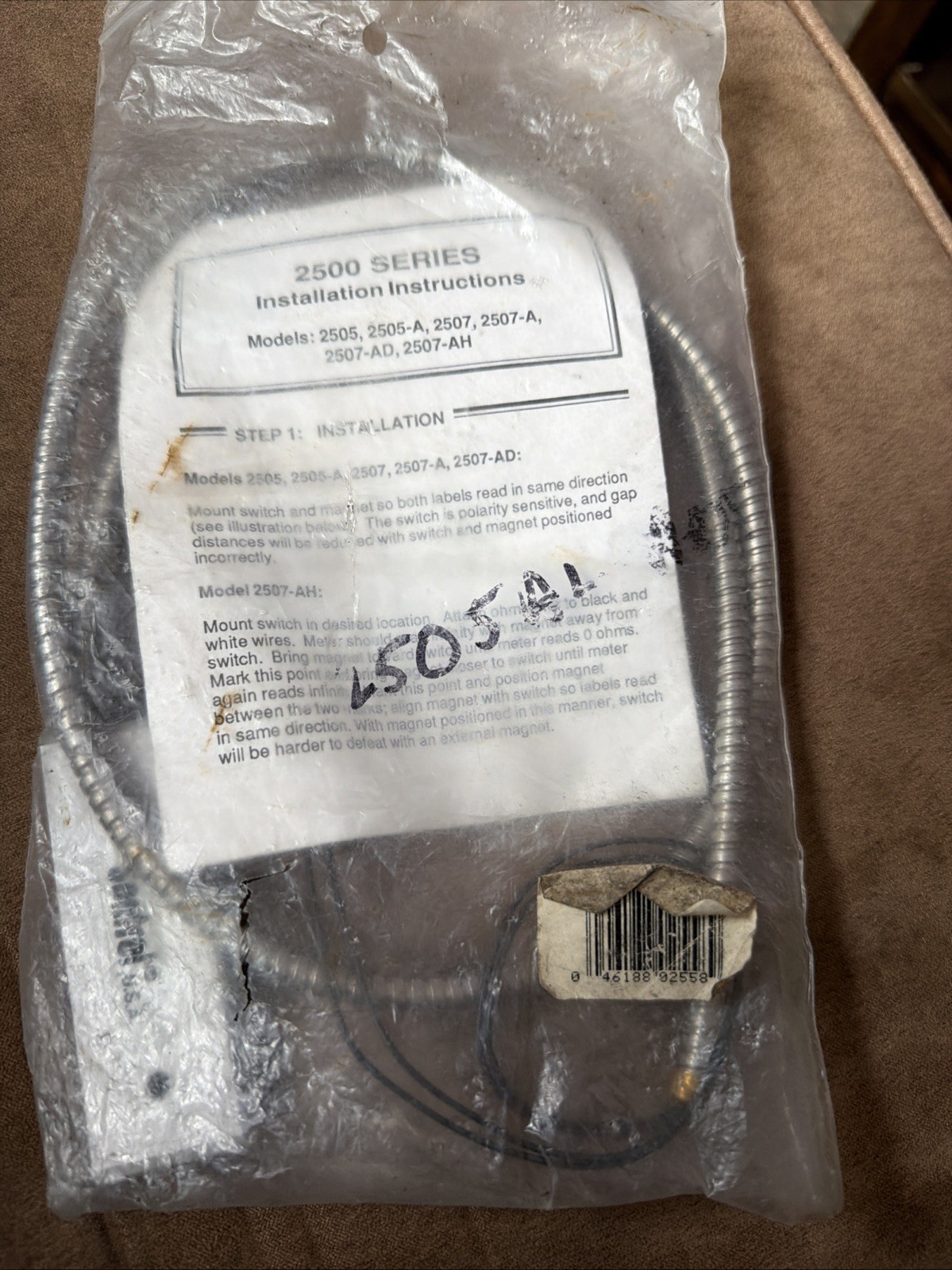 New Sentrol 2500 Series Surface Mount Contact 2505A-L