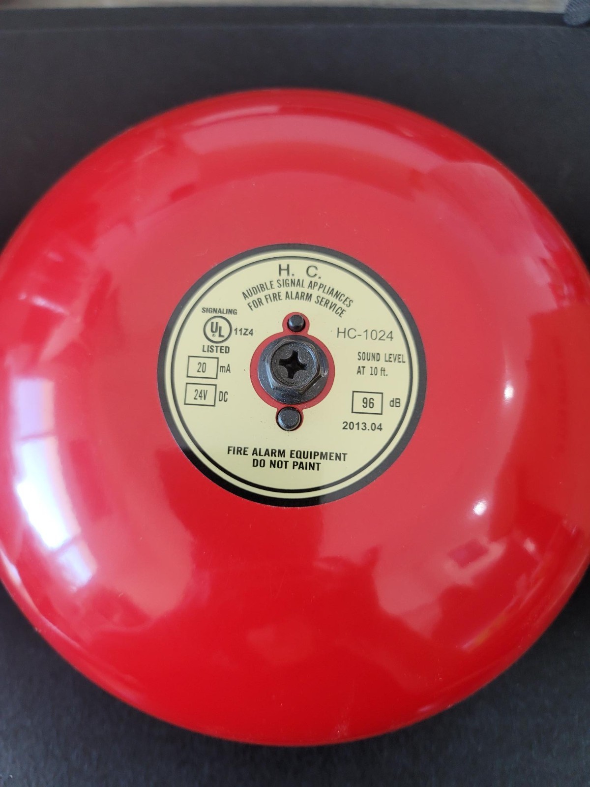Brecco Fire Alarm Bell 8" DC-24V Model #HC-1024