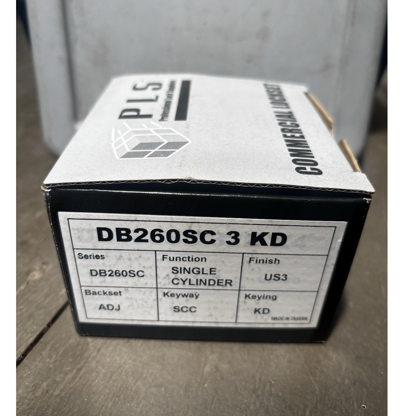 PLS DB260SC Single Cylinder Commercial Entry Door Lock US3 Brass