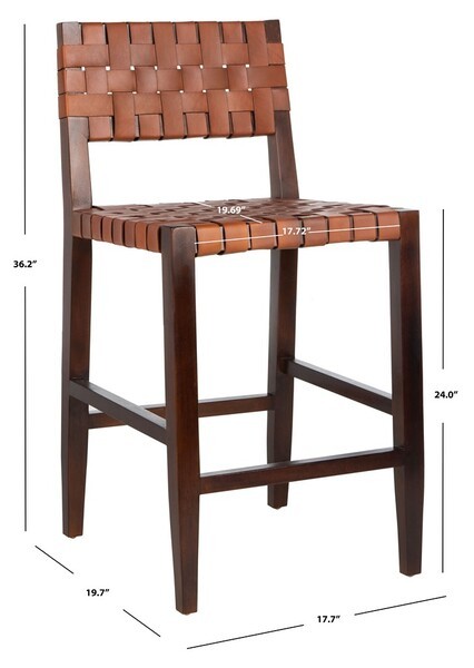 Safavieh PAXTON WOVEN LEATHER COUNTERSTOOL, Reduced Price 2172772188 BST1003A