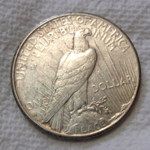 1925-S Peace Silver Dollar Circulated 1 Dollar Coin