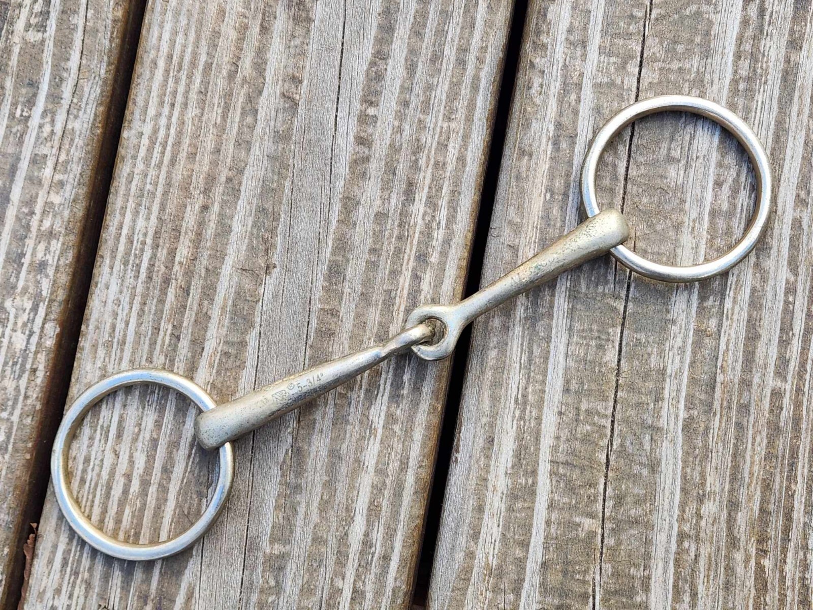 AlBaCon Single Jointed Loose Ring English Dressage Bradoon Bit – 5.75”  5-3/4”