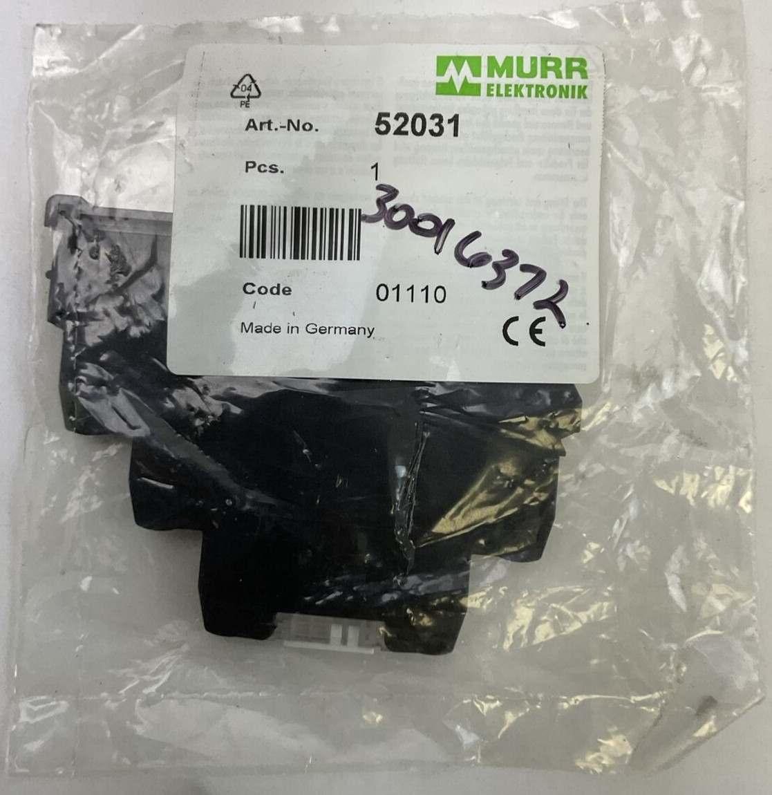 MURR ELEKTRONIK 52031 INPUT RELAY INPUT 110VAC 4.0mA OUTPUT 6A 1mA 250VDC