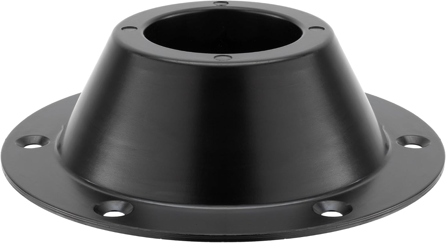 ToughGrade Black Exposed Round Table Base ABS Plastic