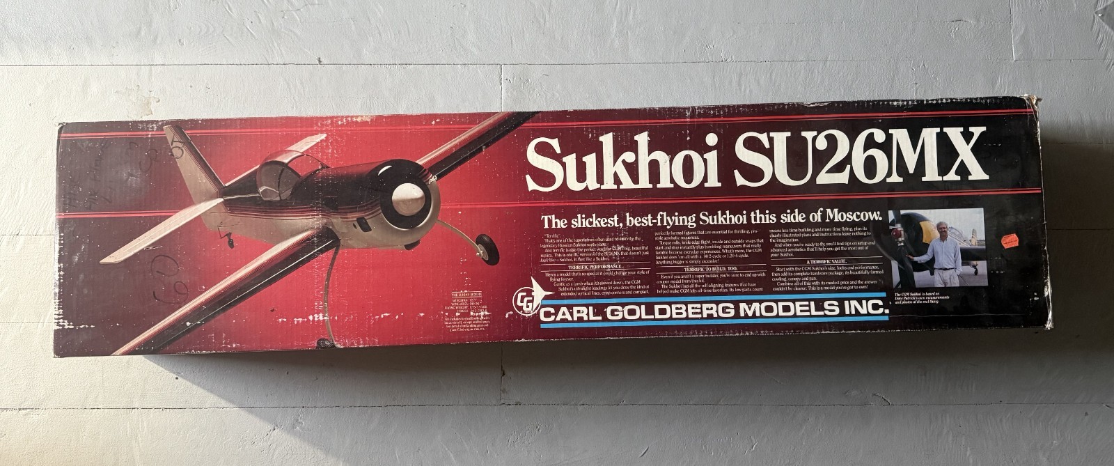 Carl Goldberg Sukhoi Su-26MX 72 1/2" Wingspan Super Rare! Vintage NIB!!!!!!