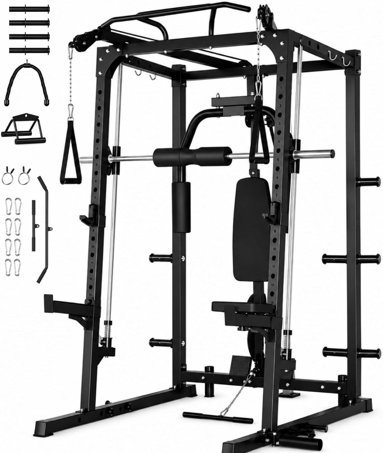 Versatile Smith Machine for Full-Body Workouts and Strength Training