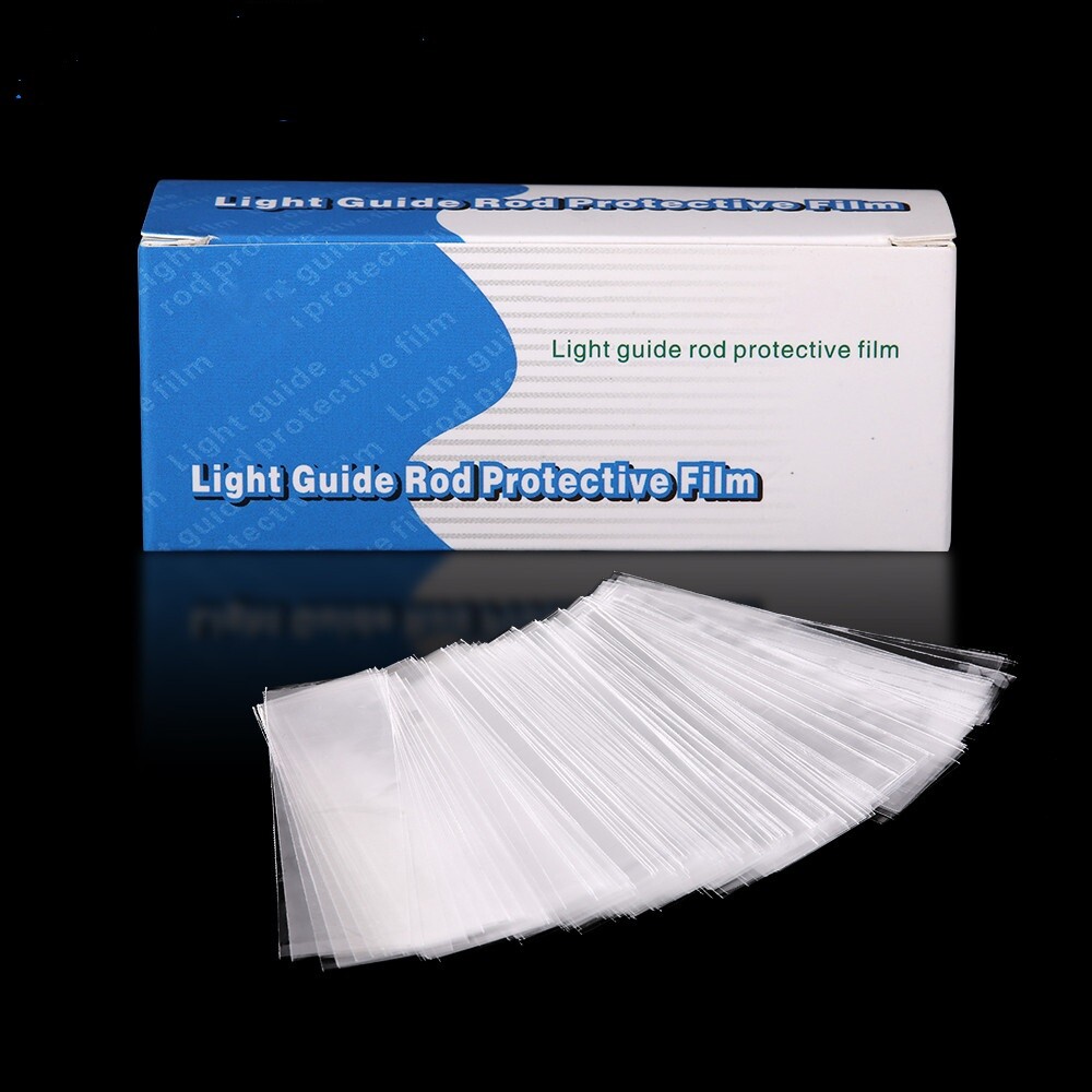 5X 200pcs/kit Dental Plastic Curing Light Guide Stick Sleeve Sheath Cover