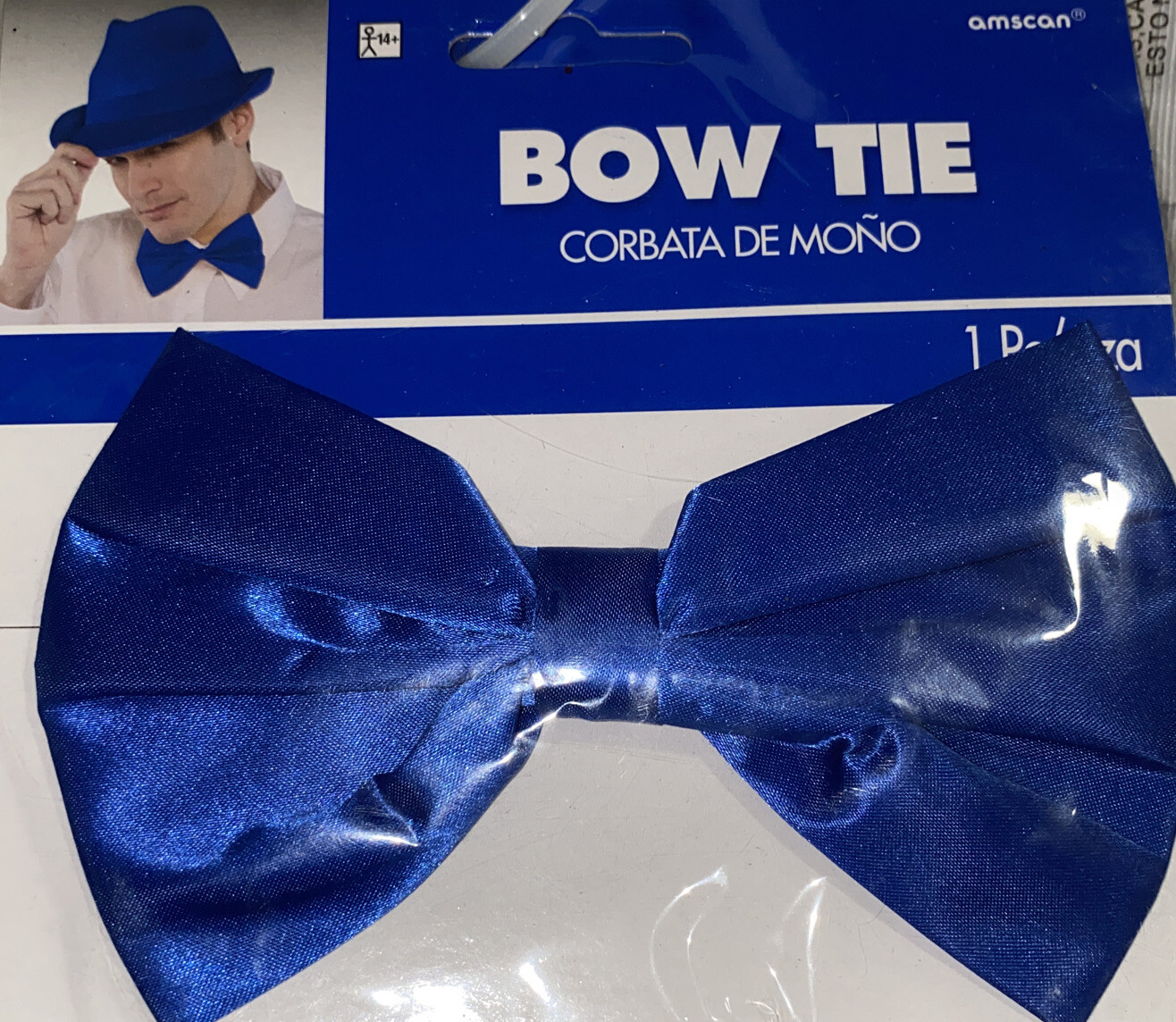 Blue Bow Tie Colored Bow Tie Costume Accessory Bright Blue Bow tie