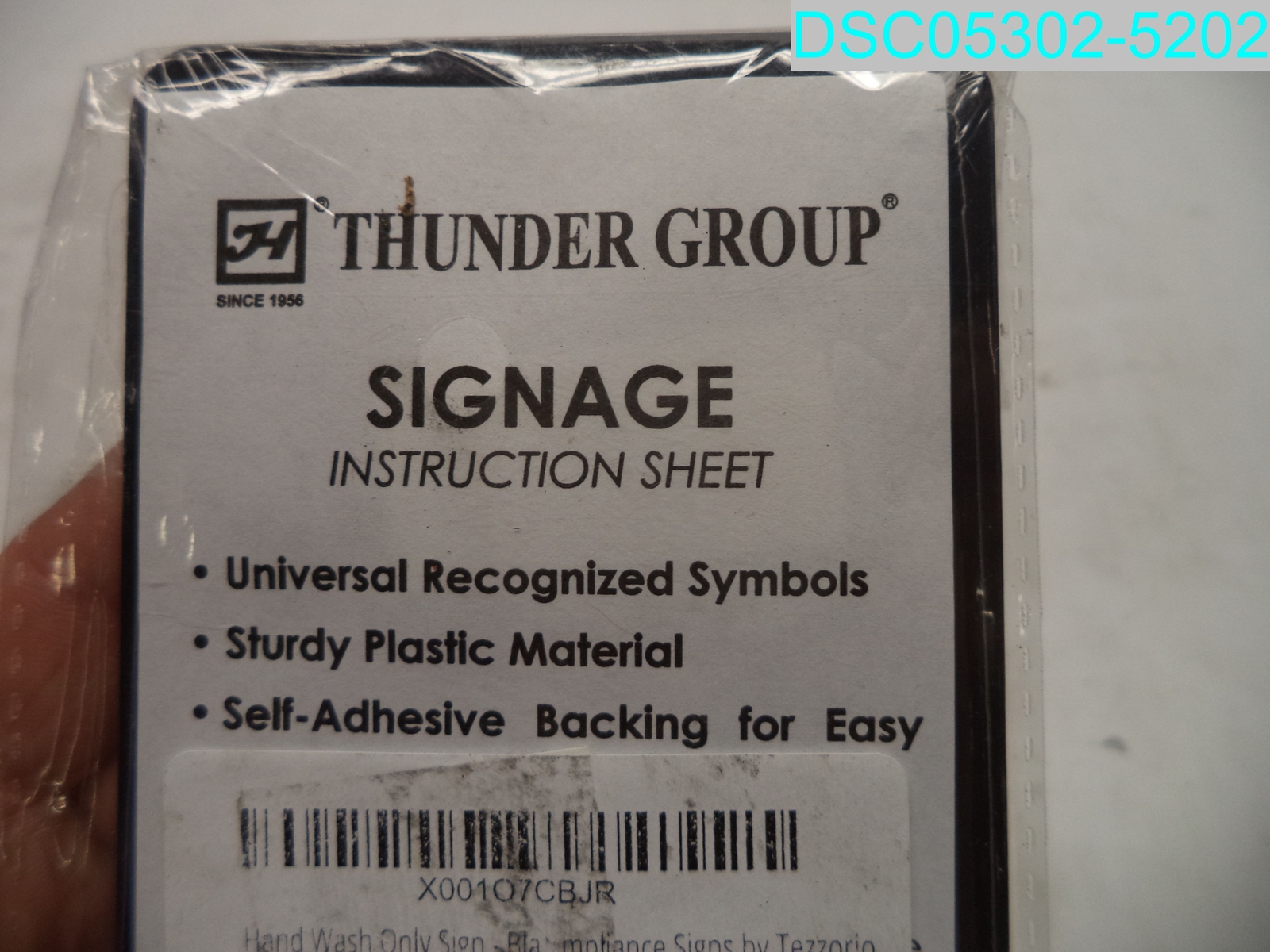 Hand Wash Only Sign By Tezzorio X001O7CBJR