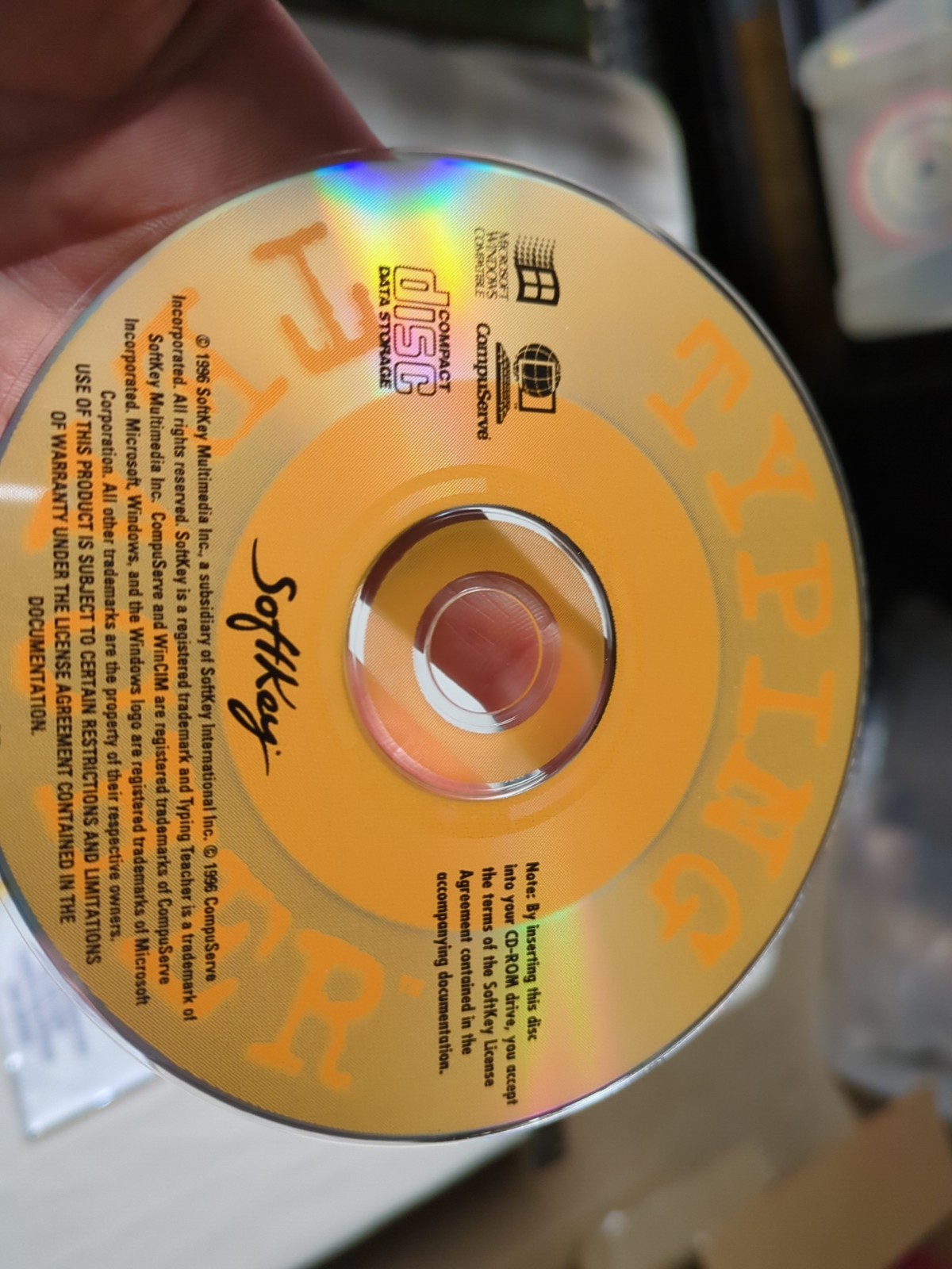 Vintage PC CD-ROM Typing Teacher. ( 1996, Softkey).