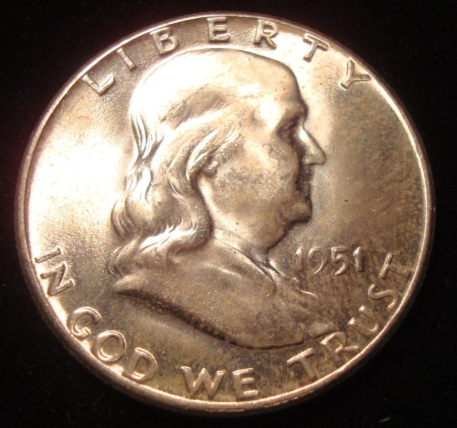 1951 FRANKLIN HALF DOLLAR