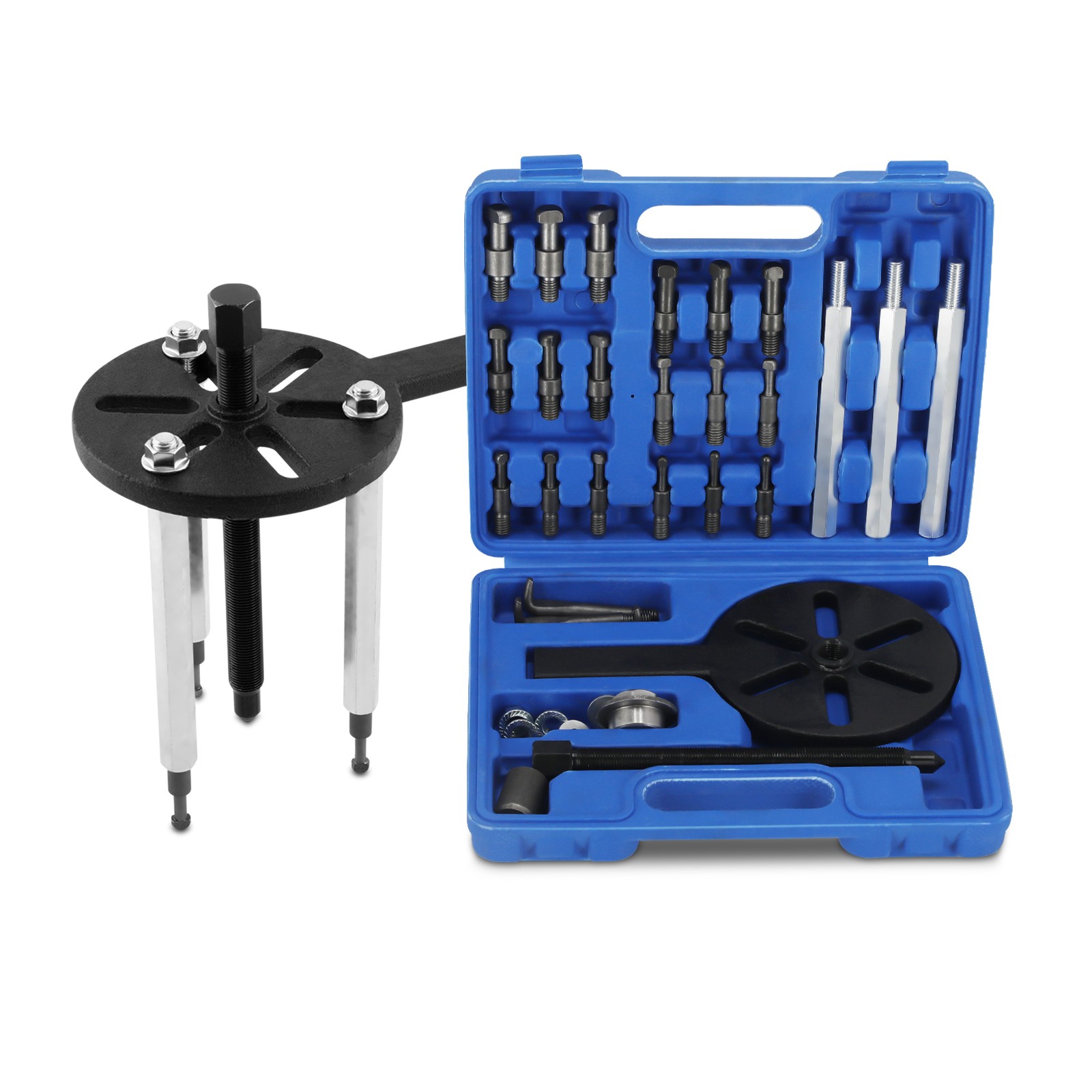 ⭐⭐21 in1 Bearing Disassembly Puller Inner Hole Removal Tool Three-jaw Puller Set