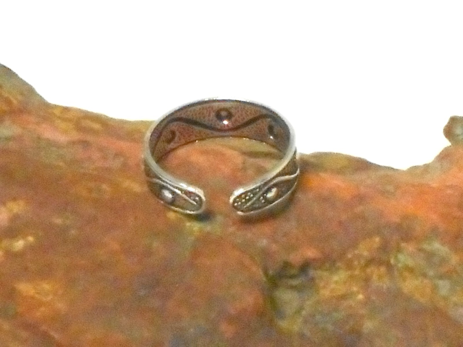 Adjustable TOE RING Sterling Silver 925