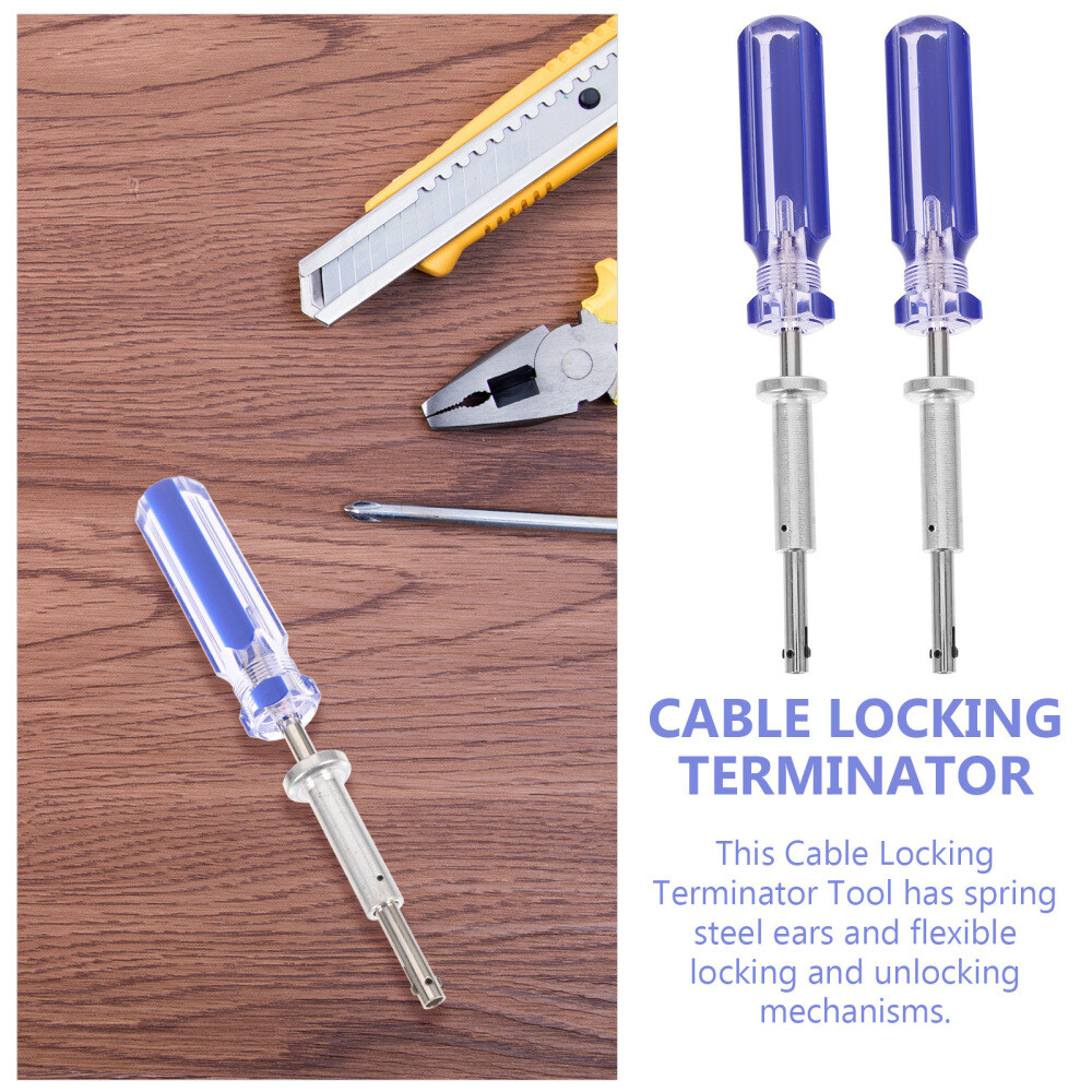 2Pcs Cable Locking Terminator Tool Coax Termination Locks Terminators