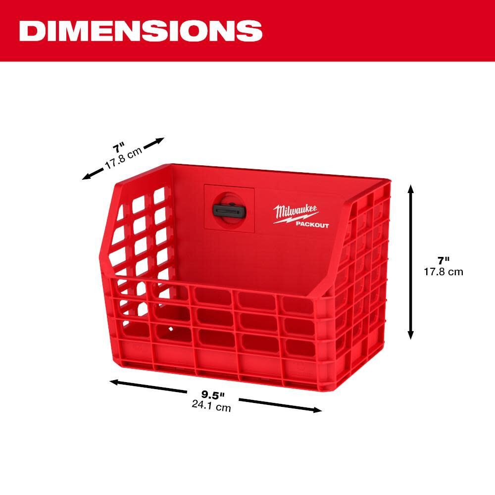 Milwaukee Packout Compact Wall Basket