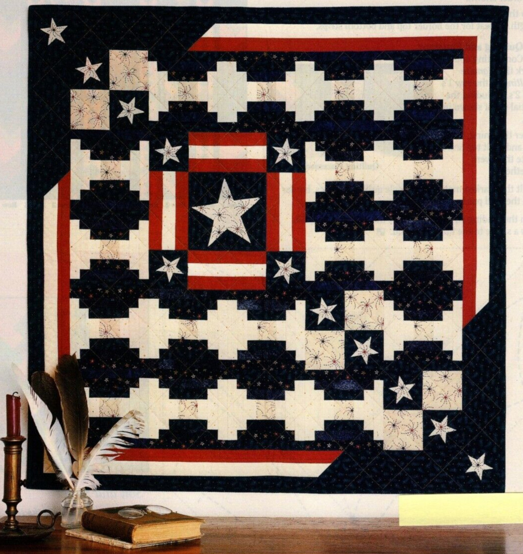 Veteran's Pride Quilt Pattern Pieced/Applique DS