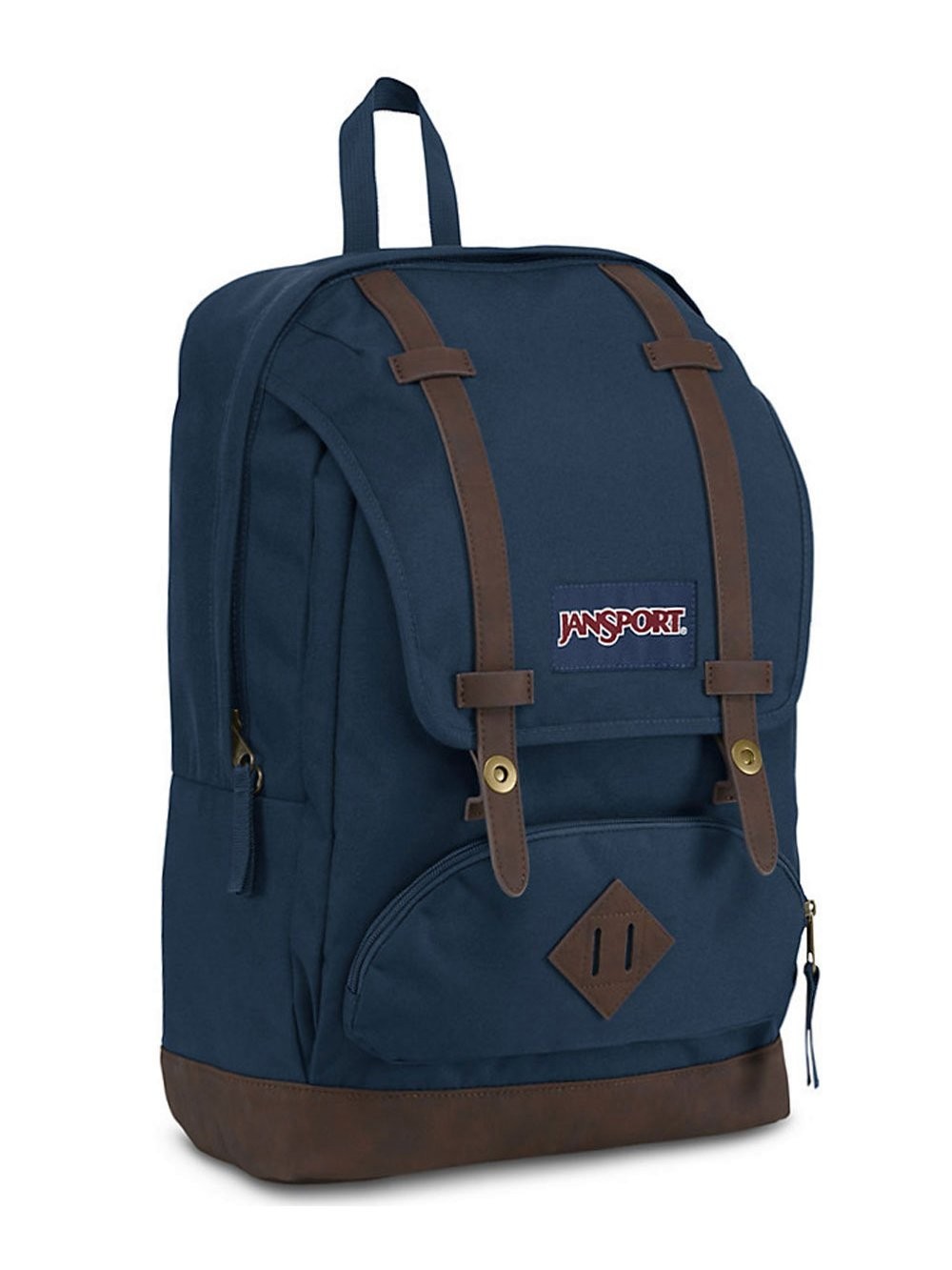 JanSport Cortlandt Laptop Backpack Black 15” Laptop School Travel Daypack, Navy
