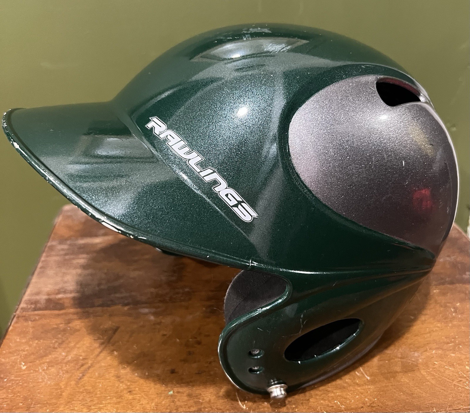 Rawlings Batting Helmet Green 6.5-7.5 Batting Helmet