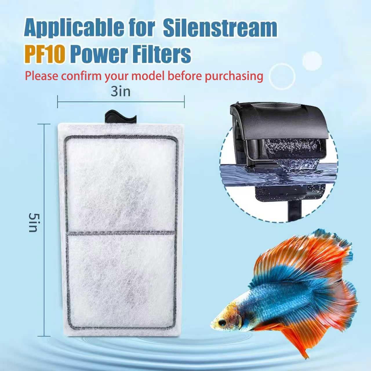 15 Pack PF-S Filter Cartridges Compatible with Silenstream PF10 Power Filters