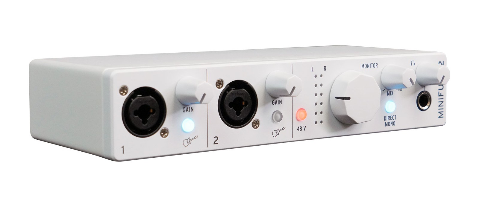 Arturia Minifuse 2 White Portable 2x2 Audio USB Recording Interface+Microphone