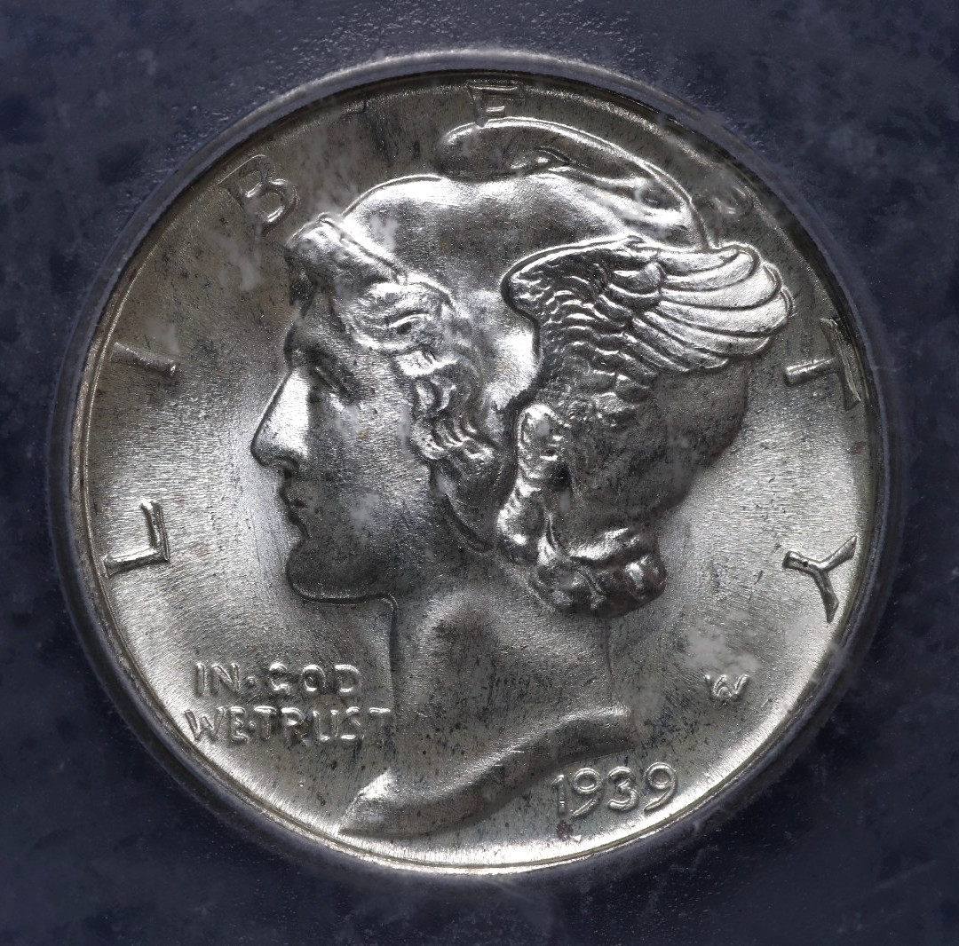 1939-D Mercury Dime 10C ICG MS67 FB