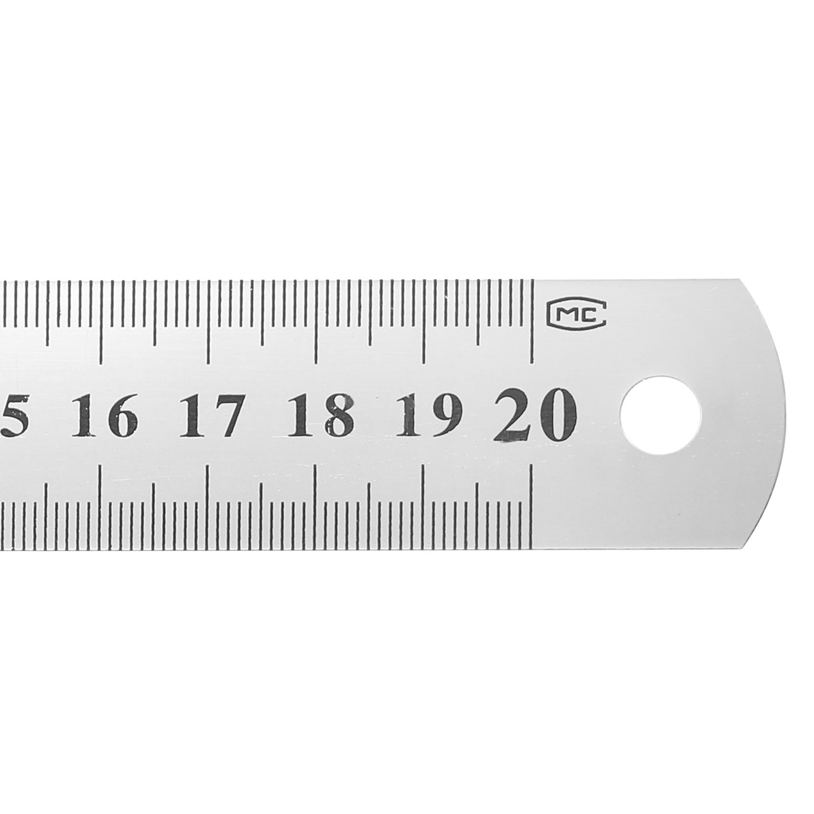 3 Pcs Steel Ruler 8"x1-1/32" Carbon Steel Machinist Metal Ruler 0.4 mm Thick