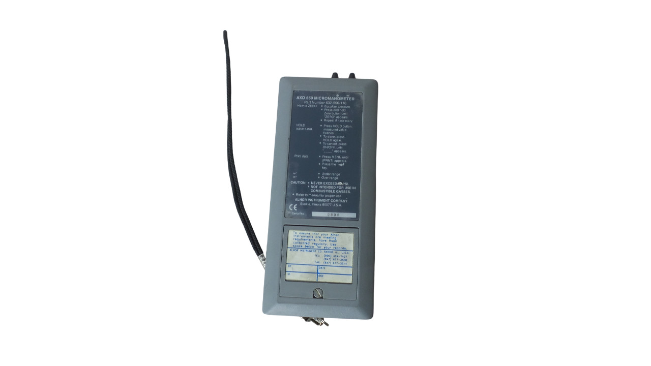 Alnor Micromanometer AXD 550