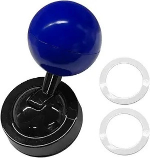 Ball-bar Car Push Start Button Cover, Funny Metal Car Push t olor: Metal/Blue