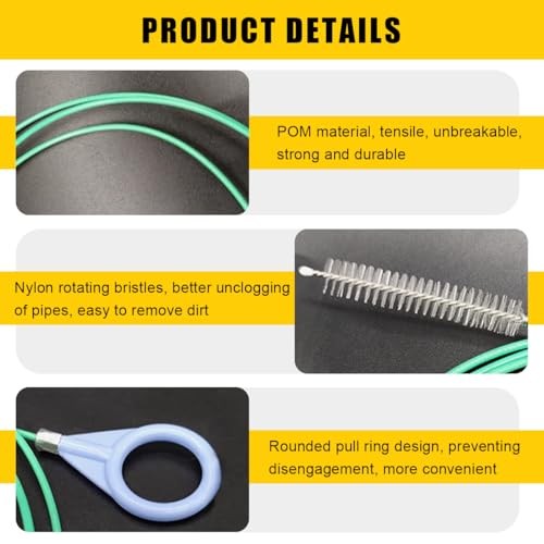 Auto Sunroof Drain Cleaning Tool Flexible Drain Dredging Tool for Car, 9.8 Ft