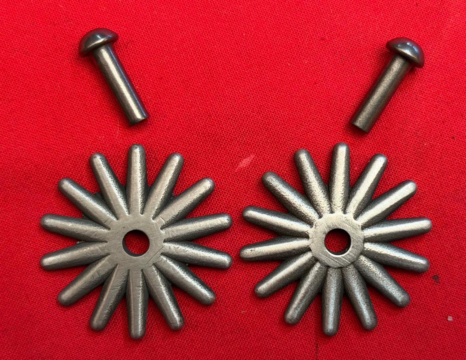 BRAND NEW 1 3/4" 14-Point COWBOY VAQUERO Fancy SPUR ROWELS & Pins