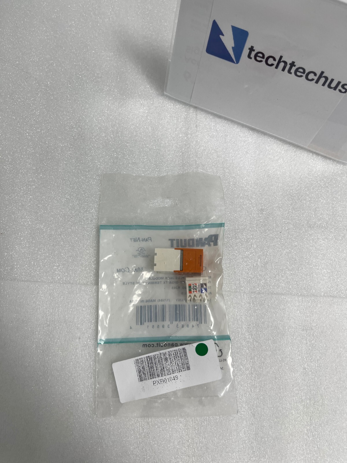 Panduit CJ688TGOR Giga-TX Cat6 Jack Module - Orange (1-Pack)
