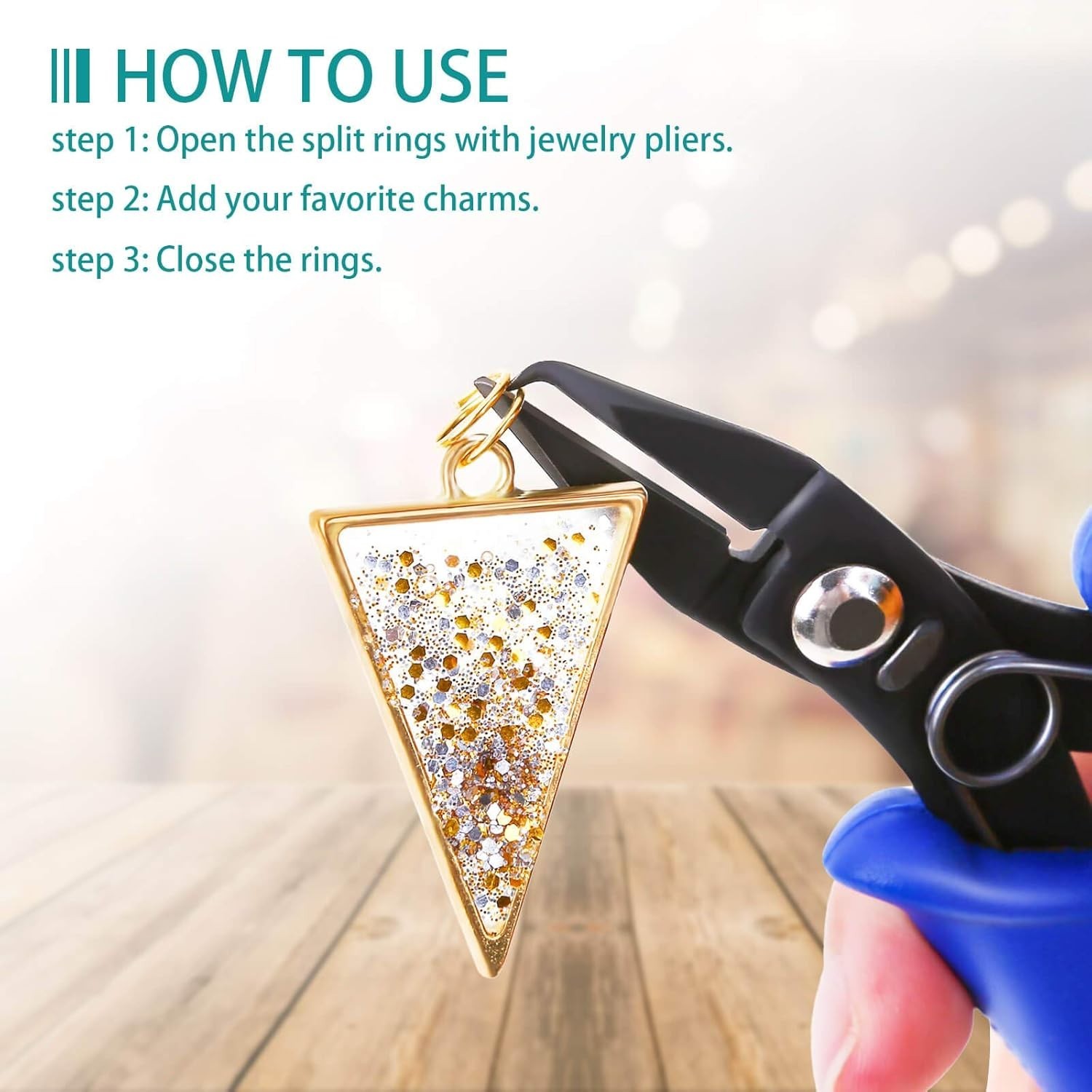 Split Rings for Jewelry Making, 700pcs Small Split Ring with Split Ring Plier...