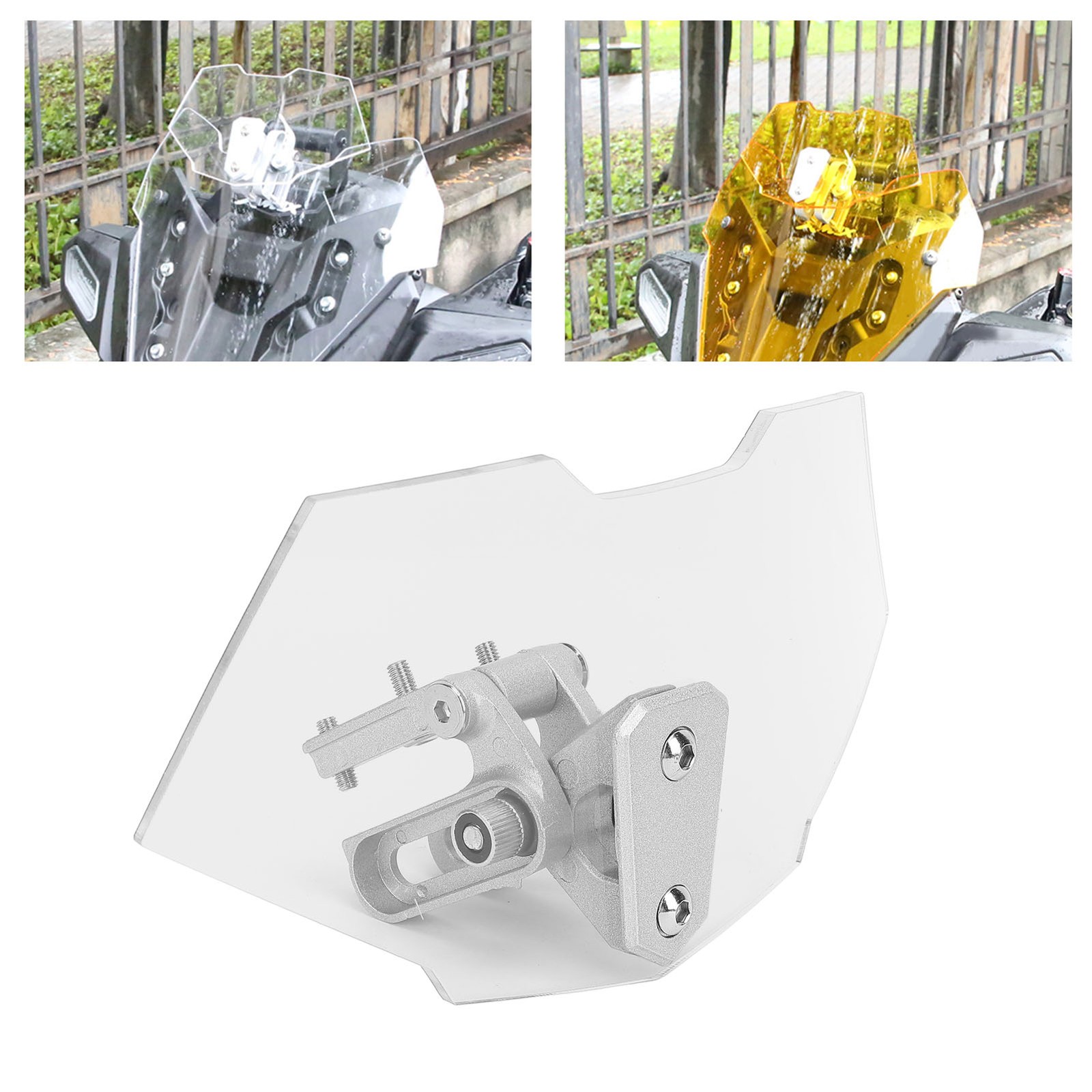 Motorcycle Acrylic Heightened Adjustable Clip On Wind Deflector HYPD