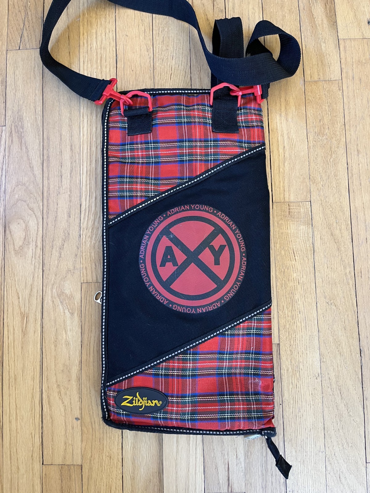 Zildjian Adrian Young Stick Bag | Plaid Pattern | Used Condition