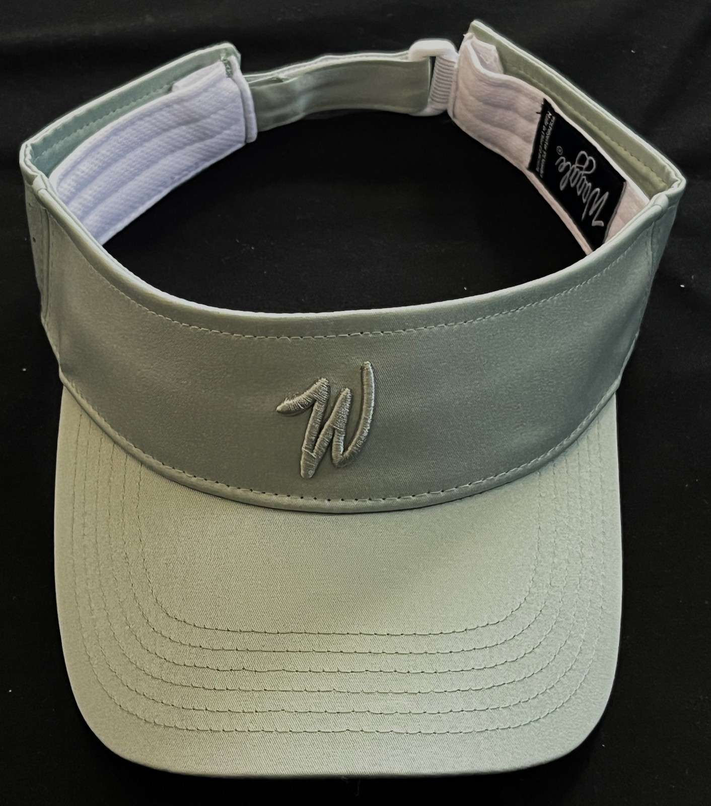 WAGGLE Visor Sage Green Adjustable Cap Hat Womens One Size  **NEW**