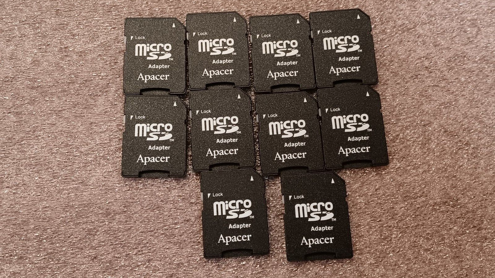 lot of 10 MicroSD Card to Full Size SD Card Adapter | NO MEMORY CARD