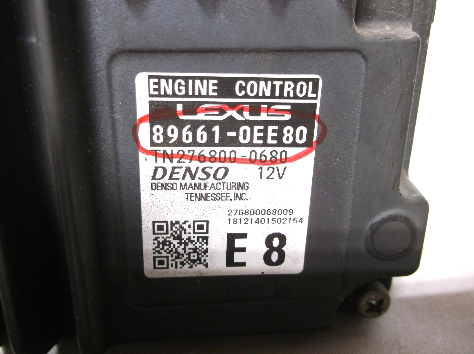 2019..19 LEXUS RX350 /ENGINE COMPUTER.ECU