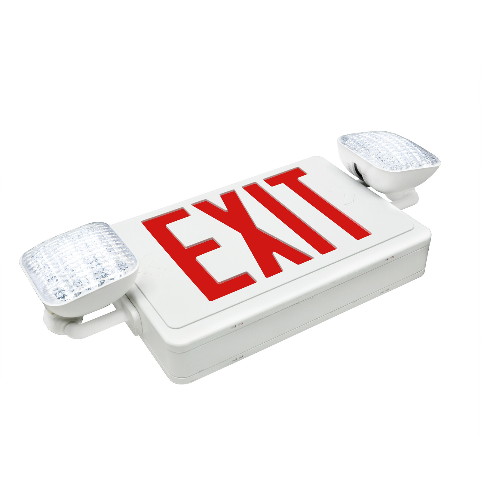 2Pack LED Exit Sign Emergency Light Compact Combo UL listed Battery Backup (red)