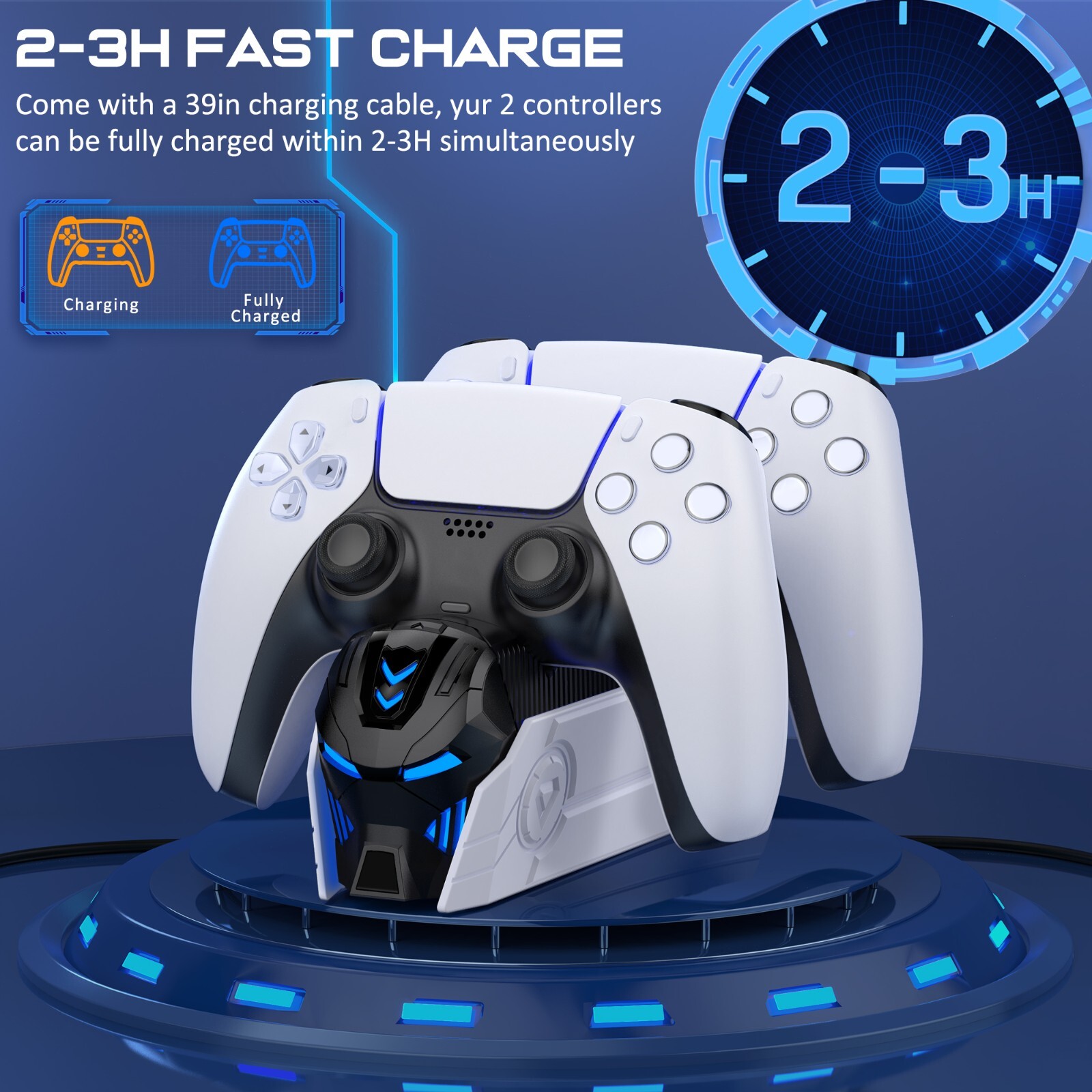 PS5 Controller Charger Station Vertical Charging For Playstation 5 Dualsense 5