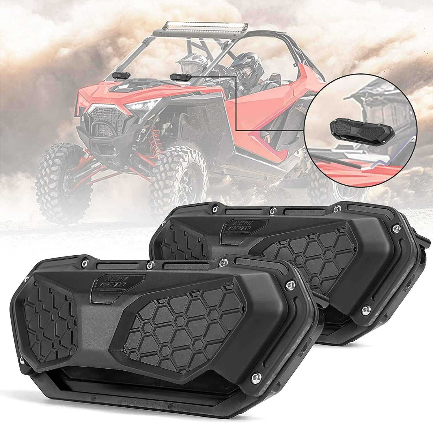 Pair Windshield Versa Vent Kit Universal for Can-Am X3/ RZR/ Pioneer/ Zforce 950