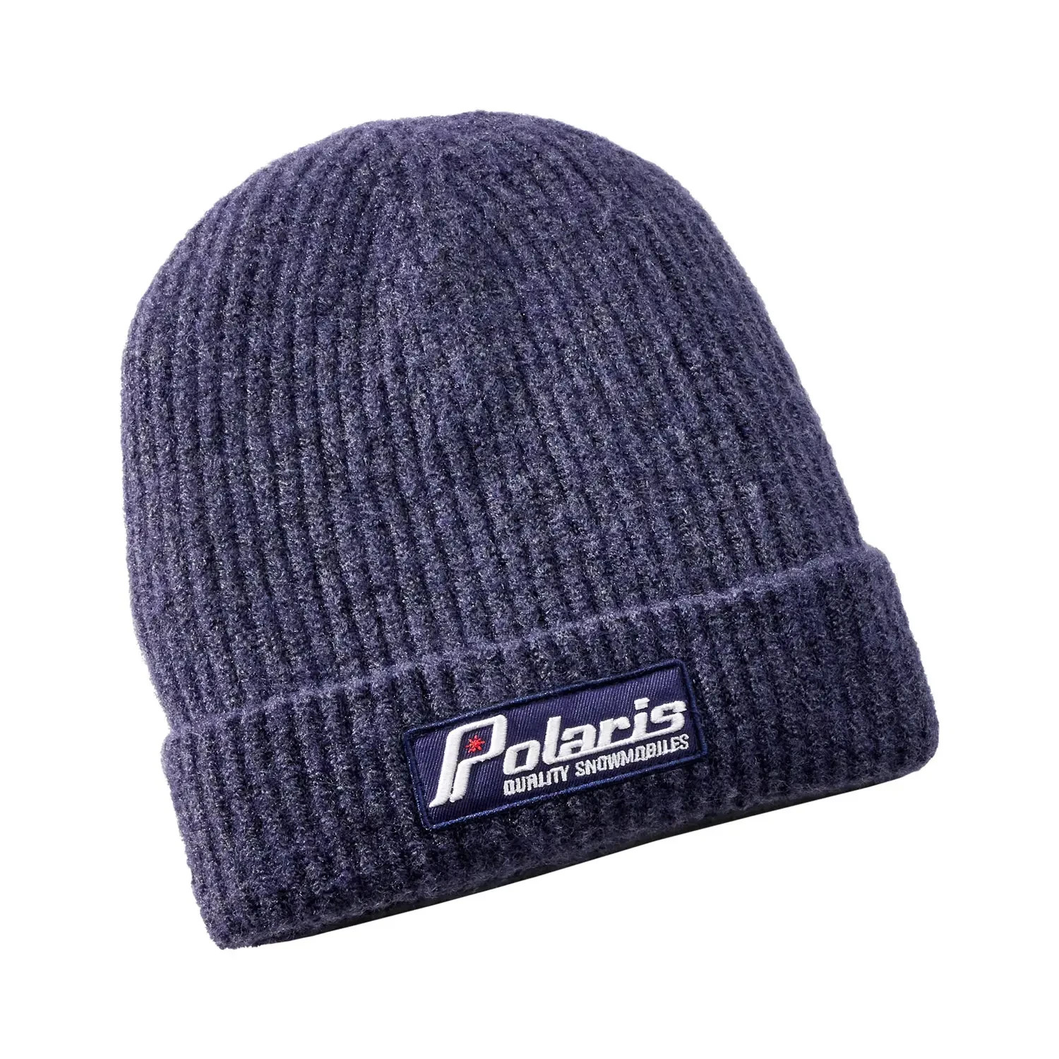 POLARIS RETRO PATCH Navy BEANIE HAT - Snowmobile -  ONE SIZE FITS MOST - NEW