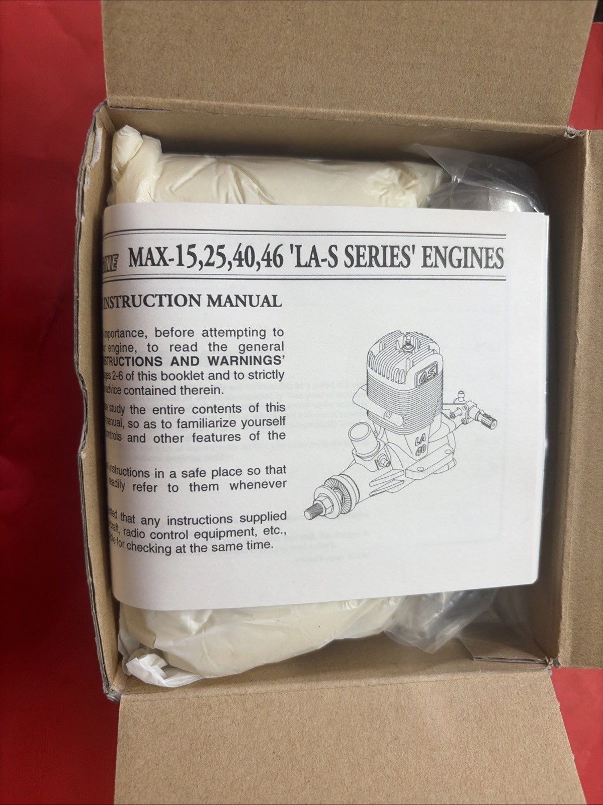 OS LA 46 C/L ENGINE MINT NIB COMPLETE