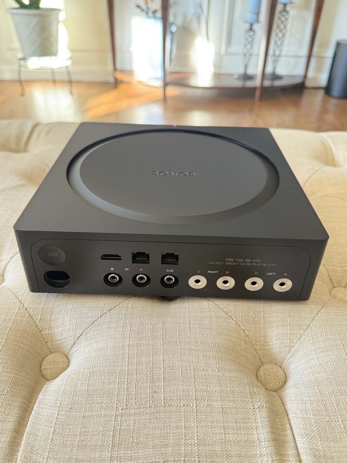 Sonos Amp S16 250W 2.1 Channel Wireless Streaming Amplifier Black