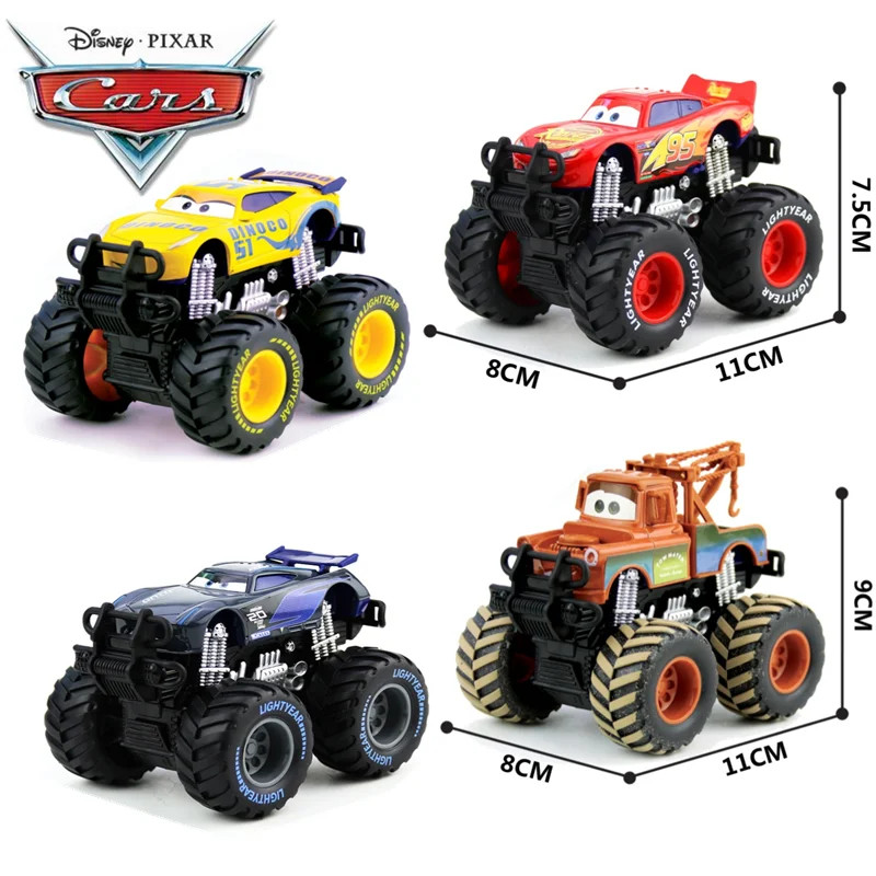 Disney Pixar Cars Toy Red Lightning McQueen Metal Mode Monster Truck Boys Gift